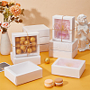 Cardboard Drawer Gift Storage Boxes with Clear Cover CON-WH0092-72B-01-6