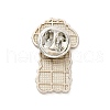 Dog Enamel Pin with Brass Butterfly Clutches JEWB-A006-01A-2