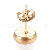 Ion Plating(IP) 304 Stainless Steel Stud Earring Settings X-STAS-K202-05B-G-3