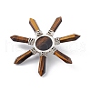Chakra Natural Tiger Eye Energy Tower Pyramid G-L524-08P-02-3