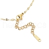 Ion Plating(IP) 304 Stainless Steel with Rhinestone Pendant Necklace NJEW-K252-07G-3