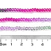 Transparent Painted Glass Beads Strands X1-DGLA-A034-T2mm-A06-3