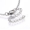 Brass Pave Cubic Zirconia Pendant Necklaces NJEW-L146-02P-3