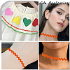 Gorgecraft 4 Cards 2 Styles  Polyester Wavy Fringe Trim Ribbon DIY-GF0009-48G-5