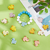 DICOSMETIC 14Pcs 7 Colors Silicone Focal Beads SIL-DC0001-62-5