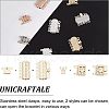 Unicraftale 32PCS 2 Style 304 Stainless Steel Box Clasps STAS-UN0025-06-5