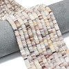 Frosted Natural Quartz Beads Strands G-K389-C34-01-1
