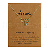 Alloy Crystal Rhinestone Constellation Pendant Necklaces for Women WG4ACA0-01-1