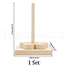 Wooden Plum Blossom Yarn Spinner TOOL-WH0127-39B-2