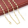Brass Oval Link Chains Necklace for Women X-NJEW-P265-25G-4