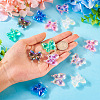  12Pcs 6 Colors Luminous UV Plating Rainbow Iridescent Acrylic Beads OACR-TA0001-50-6