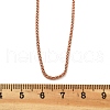 Brass Wheat Chains Necklaces for Women NJEW-D302-24RG-5