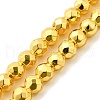 Electroplated Synthetic Non-magnetic Hematite Beads Strands G-L613-C01-02-1