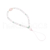 Natural Rose Quartz Mobile Straps HJEW-JM03413-02-4