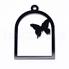 Acrylic Open Back Bezel Pendants SACR-WH0002-11-1
