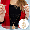 6Pcs Crystal Cage Holder Necklace NJEW-AB00036-6