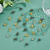 SUPERFINDINGS 60Pcs 3 Colors Flower Rack Plating Brass Filigree Bead Cap Bails KK-FH0006-86-4