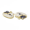 Painted Alloy Pendants PALLOY-P288-02G-02-2