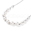 Plastic Pearl Graduated Beaded Necklace NJEW-F317-02P-2