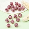 Polymer Clay Rhinestone Beads RB-H284-8MM-209-4