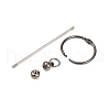 Iron Bar Beadable Keychain Clasps AJEW-R004-02B-3