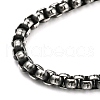 304 Stainless Steel Box Chain Necklace NJEW-D046-01B-2