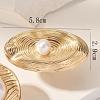 Vintage Metal Pearl Adjustable Finger Rings for Women QG5501-17-1