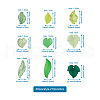 Craftdady 270Pcs 9 Style Transparent Acrylic Pendants TACR-CD0001-02-9