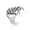 Halloween Skeleton Spine Punk Style Alloy Cuff Earrings WG4BD25-02-2
