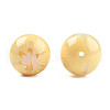 Flower Opaque Resin Beads RESI-T054-001-4