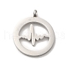Non-Tarnish 304 Stainless Steel Pendants STAS-M311-08P-2