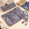 GOMAKERER 2Pcs Retro Rectangle Silk Zipper Roll Pouches ABAG-GO0001-02A-4