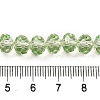 Transparent Baking Paint Glass Beads Strands DGLA-A034-T8mm-D11-4