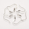 Brass French Earring Hooks KK-Q366-P-NF-1