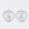 Non-Tarnish 201 Stainless Steel Pendants STAS-T044-108P-1