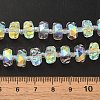 Transparent Electroplate Glass Beads Strands EGLA-P062-01A-5