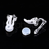 Plastic Clip-on Earring Findings FIND-R039-04-4
