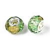 Transparent Resin Rondelle European Beads RESI-N044-01I-3