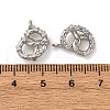 Brass Micro Pave Cubic Zirconia Pendants KK-P308-07P-3