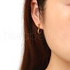Heart Stainless Steel Hoop Earrings PW-WG7B21D-01-2