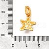 Brass Micro Pave Cubic Zirconia Pendants KK-S517-01A-G-3