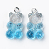 Transparent Resin Pendants RESI-R429-31-2