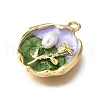 Alloy Enamel Pendants ENAM-K076-04B-G-2