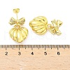 Bowknot Brass Micro Pave Clear Cubic Zirconia Dangle Stud Earrings for Women EJEW-U057-03G-5