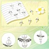 60Pcs 10 Style Acrylic Alloy Pendants PALLOY-CJ00047-3