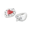 304 Stainless Steel Enamel Pendants STAS-K303-04P-2