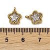304 Stainless Steel Micro Pave Cubic Zirconia Charms STAS-K302-01A-G-3