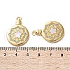 Brass Micro Pave Cubic Zirconia Pendants KK-U070-01B-G-3