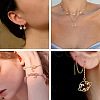 Kissitty 18Pcs 9 Style Brass Cubic Zirconia Universe Space Charms KK-KS0001-26-9