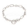 Tarnish Resistant Unisex 304 Stainless Steel Figaro Chain Bracelets X-BJEW-H541-06A-P-6